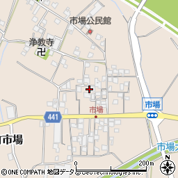 兵庫県たつの市揖保川町市場434周辺の地図