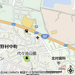 大阪府枚方市野村中町20-15周辺の地図