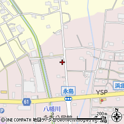 静岡県浜松市浜名区永島1268周辺の地図