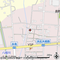 静岡県浜松市浜名区永島1134周辺の地図