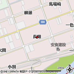 愛知県豊川市当古町長畑周辺の地図