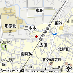 愛知県蒲郡市形原町広田16-1周辺の地図