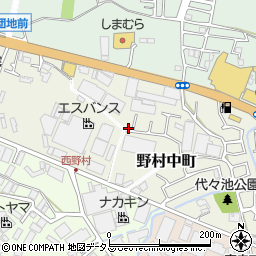 大阪府枚方市野村中町7-16周辺の地図