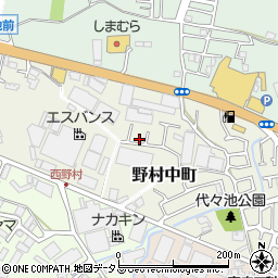 大阪府枚方市野村中町7-7周辺の地図