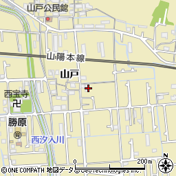 兵庫県姫路市勝原区山戸207周辺の地図