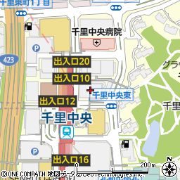 三菱ＵＦＪ銀行箕面支店周辺の地図
