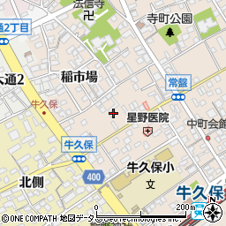 愛知県豊川市牛久保町常盤94周辺の地図