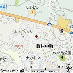 大阪府枚方市野村中町7-8周辺の地図