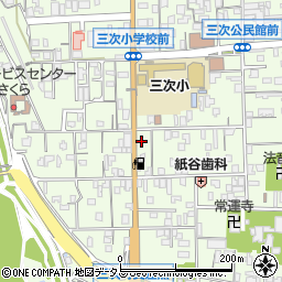 広島県三次市三次町1911-1周辺の地図