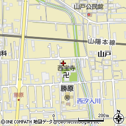 兵庫県姫路市勝原区山戸202周辺の地図