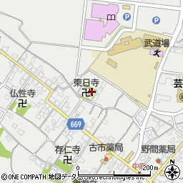 三重県津市芸濃町椋本602周辺の地図