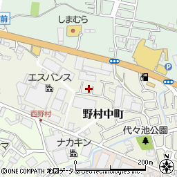 大阪府枚方市野村中町7-5周辺の地図