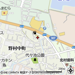 大阪府枚方市野村中町23-13周辺の地図