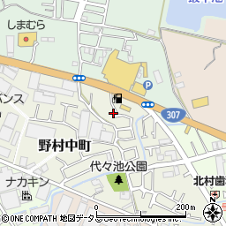 大阪府枚方市野村中町14-1周辺の地図