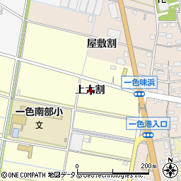 愛知県西尾市一色町中外沢上大割周辺の地図