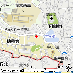 大阪府茨木市穂積台4-19周辺の地図