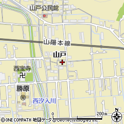 兵庫県姫路市勝原区山戸217周辺の地図