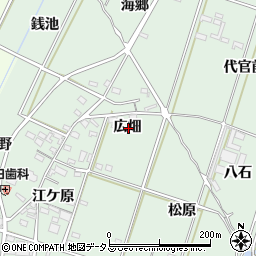 愛知県西尾市吉良町富田広畑周辺の地図