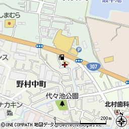 大阪府枚方市野村中町23-14周辺の地図