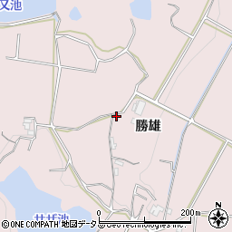 兵庫県神戸市北区淡河町勝雄620周辺の地図