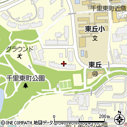 大阪府豊中市新千里東町周辺の地図