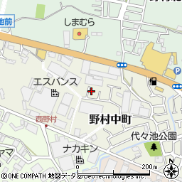 大阪府枚方市野村中町7-10周辺の地図