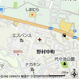 大阪府枚方市野村中町7-4周辺の地図