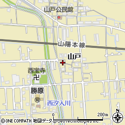 兵庫県姫路市勝原区山戸228周辺の地図