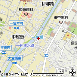 愛知県西尾市一色町一色伊那跨91周辺の地図