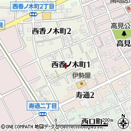 〒442-0834 愛知県豊川市西香ノ木町の地図