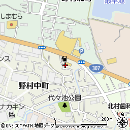 大阪府枚方市野村中町23-16周辺の地図