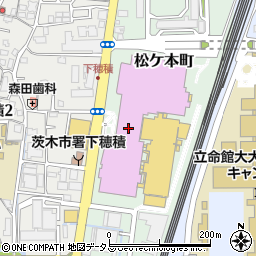牛伝 イオン茨木店周辺の地図