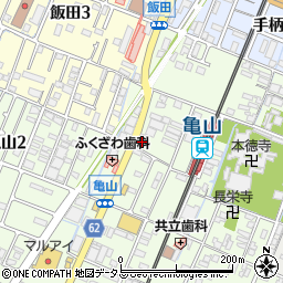 兵庫県姫路市亀山186周辺の地図