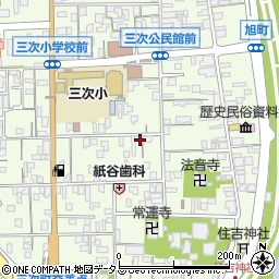 広島県三次市三次町1906-1周辺の地図