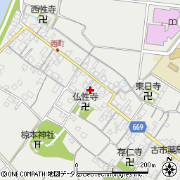 三重県津市芸濃町椋本505周辺の地図