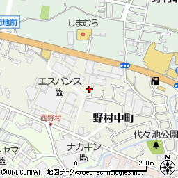 大阪府枚方市野村中町7-14周辺の地図