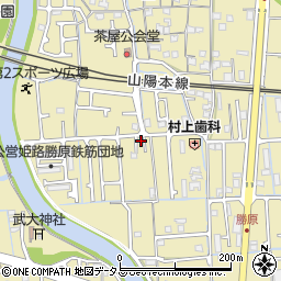 兵庫県姫路市勝原区宮田306周辺の地図