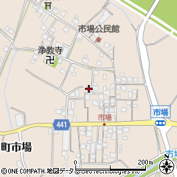 兵庫県たつの市揖保川町市場427-1周辺の地図