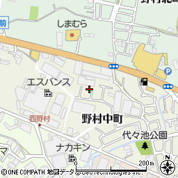 大阪府枚方市野村中町7-3周辺の地図