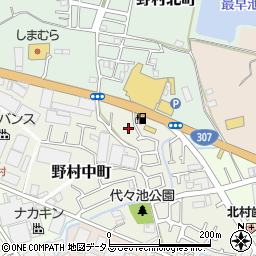 大阪府枚方市野村中町15-8周辺の地図