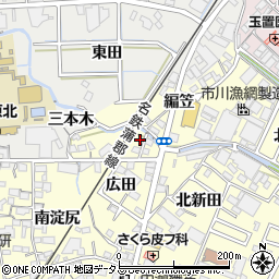 愛知県蒲郡市形原町広田7-5周辺の地図