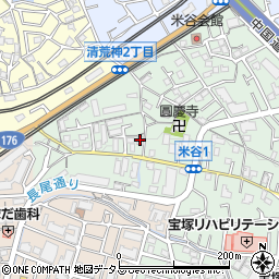 ダイワール宝塚周辺の地図