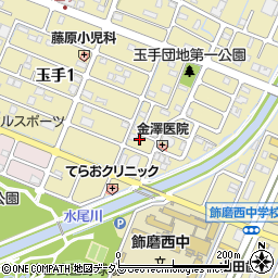 兵庫県姫路市玉手1丁目82周辺の地図