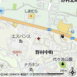 大阪府枚方市野村中町7-2周辺の地図