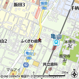 兵庫県姫路市亀山186-1周辺の地図