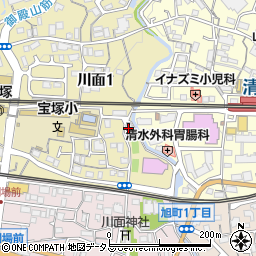 古川テニス企画宝塚テニスクラブ周辺の地図