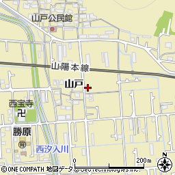 兵庫県姫路市勝原区山戸212周辺の地図