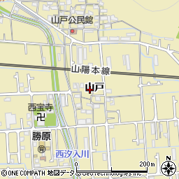 兵庫県姫路市勝原区山戸235周辺の地図