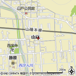 兵庫県姫路市勝原区山戸216周辺の地図