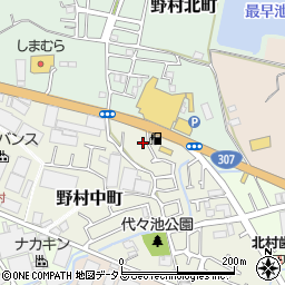 大阪府枚方市野村中町15-6周辺の地図